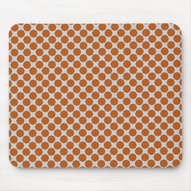 Tapis De Souris Ruban aux fleurs orange par Kenneth Yoncich (Devant)
