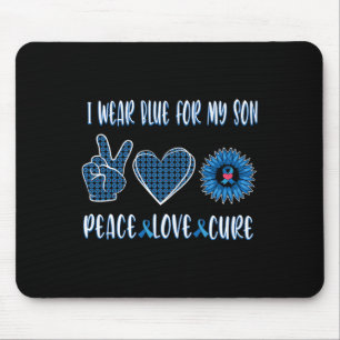 Tapis De Souris Ruban Bleu À Mon Fils Novembre Sensibilisation au
