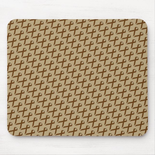 Tapis De Souris Ruban Brown standard par Kenneth Yoncich (Devant)