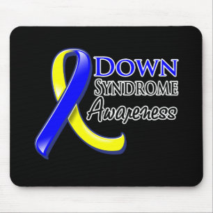 Tapis De Souris Ruban de conscience de syndrome de Down