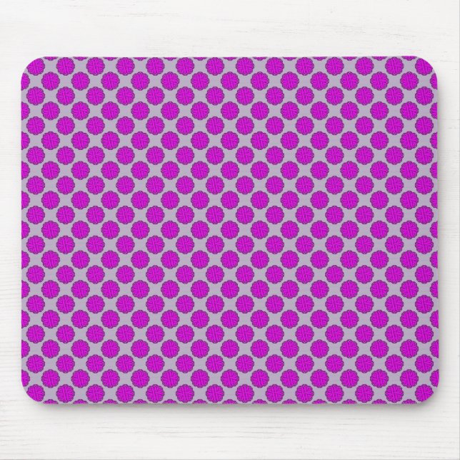 Tapis De Souris Ruban de fleurs violettes par Kenneth Yoncich (Devant)
