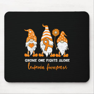 Tapis De Souris Ruban de gnome de sensibilisation à la leucémie Or