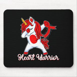 Tapis De Souris Ruban de Guerrier de Coeur Maladie Cardiaque Dabbi