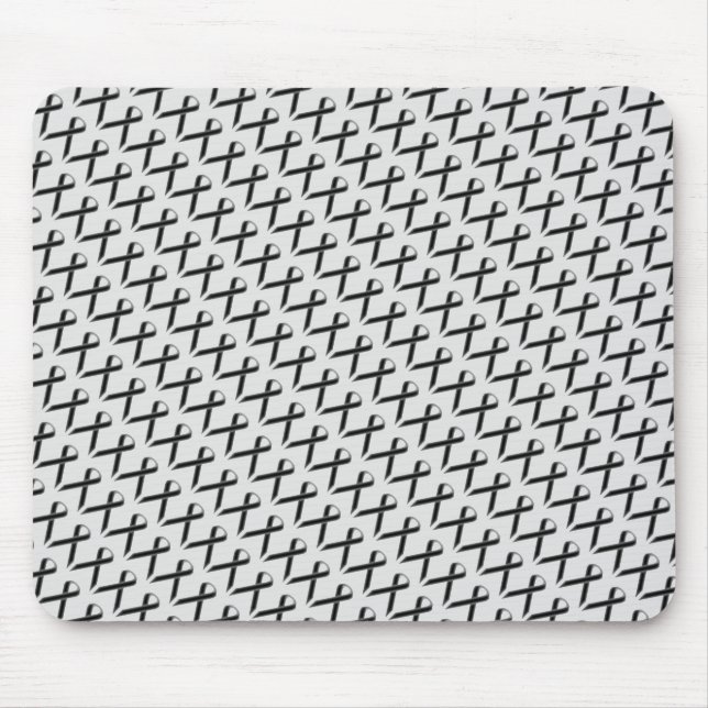Tapis De Souris Ruban de la Black Standard par Kenneth Yoncich (Devant)