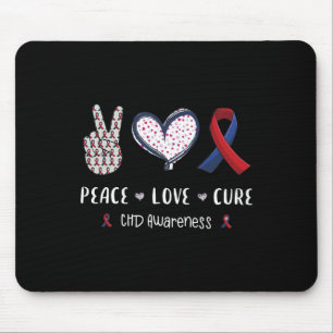 Tapis De Souris Ruban de la maladie coronarienne Mois de sensibili