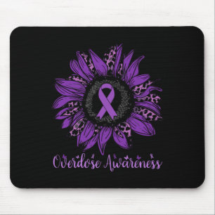 Tapis De Souris Ruban de sensibilisation au surdosage Léopard Tour