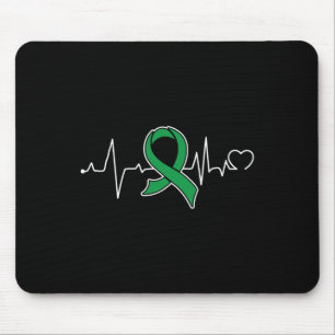 Tapis De Souris Ruban de soutien à la sensibilisation au cancer de