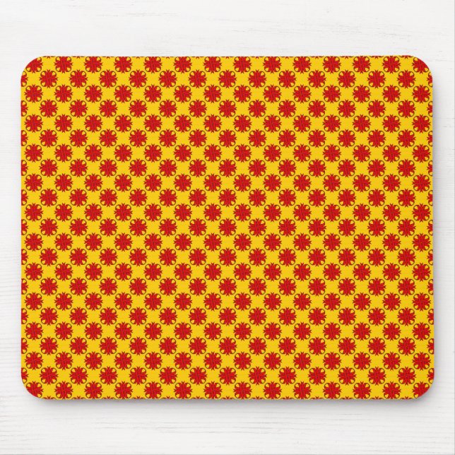 Tapis De Souris Ruban de trèfle rouge par Kenneth Yoncich (Devant)
