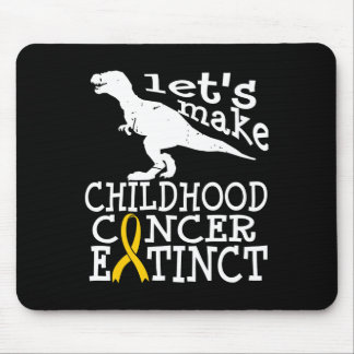 Tapis De Souris Ruban doré éteint de sensibilisation au cancer de