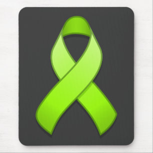 Tapis De Souris Ruban Mousepad de conscience de vert de chaux