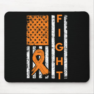 Tapis De Souris Ruban orange drapeau américain américain Sensibili