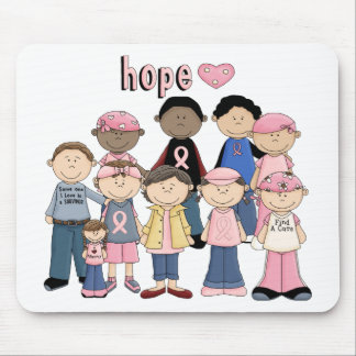 Tapis De Souris Ruban rose d'espoir