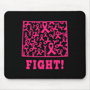 Tapis De Souris Ruban rose Wyoming Comment État Cancer du sein Lut