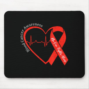 Tapis De Souris Ruban rouge en forme de cœur pour la sensibilisati