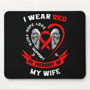 Tapis De Souris Ruban Rouge Perte De Femme Maladie Cardiaque Sensi