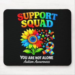 Tapis De Souris Ruban tournesol de sensibilisation à l'autisme de