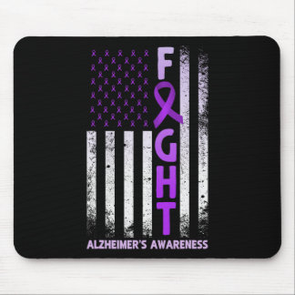 Tapis De Souris Ruban Violet Contre Heimerheimer Sensibilisation É