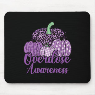 Tapis De Souris Ruban Violet de Sensibilisation au Surdosage Drogu