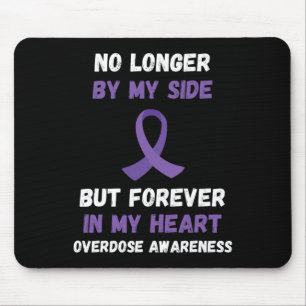 Tapis De Souris Ruban Violet Je Ne Suis Plus Là pour la Sensibilis
