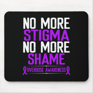 Tapis De Souris Ruban Violet Plus de Stigmatisation Plus de Honte 
