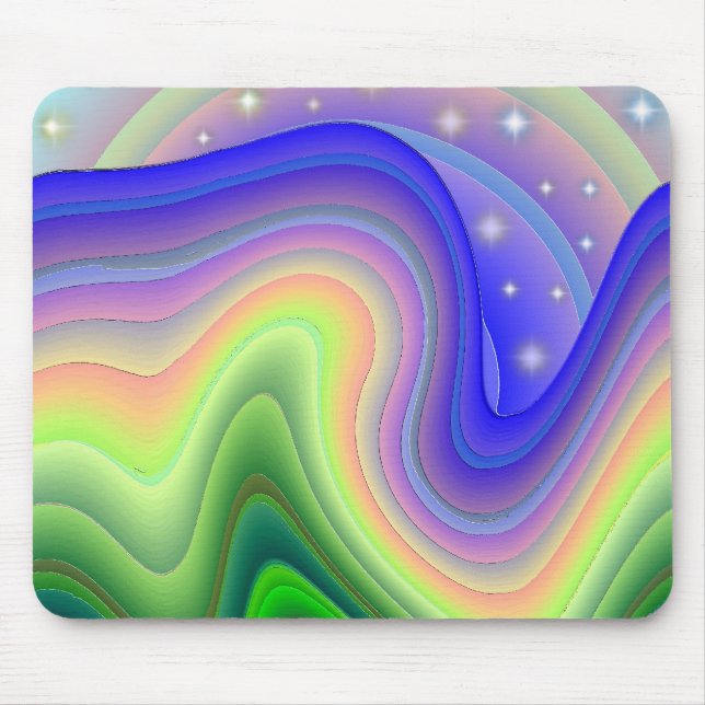 Tapis De Souris Rubans d'arc-en-ciel (Devant)