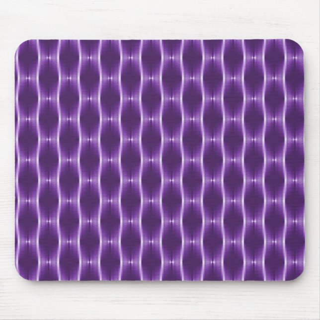 Tapis De Souris Rubans métalliques violets profonds Mousepad (Devant)