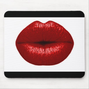 TAPIS DE SOURIS RUBY RED LIPSTICK MAKEUP BEAUTY LASHION LIPS