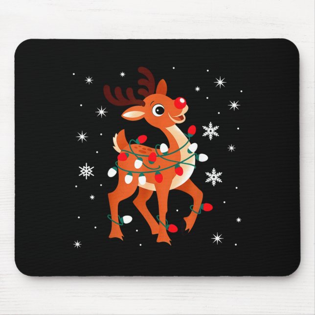 Tapis De Souris Rudolph The Red Nose Reindeer For Kids And Christm (Devant)