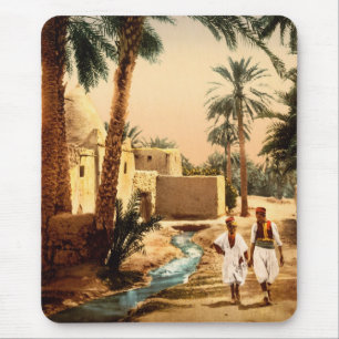 Tapis De Souris Rue dans la vieille ville, Biskra, Algérie