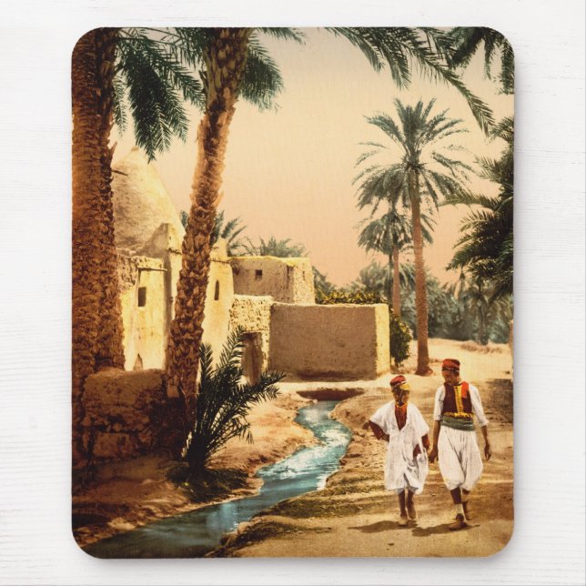 Tapis De Souris Rue dans la vieille ville, Biskra, Algérie (Devant)