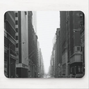 Tapis De Souris Rue dans la ville B&W de NY