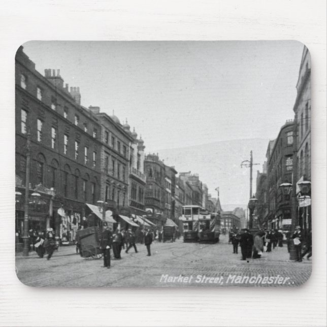 Tapis De Souris Rue du marché, Manchester, c.1910 2 (Devant)