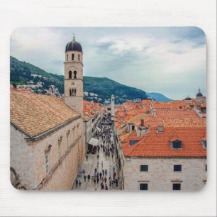 Tapis De Souris Rue principale de Dubrovnik, Croatie