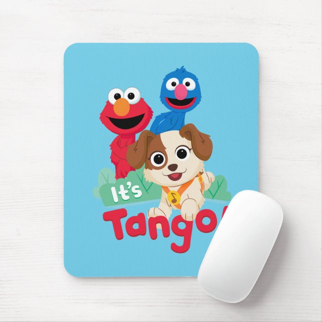 Tapis De Souris Rue Sésame | C'est Tango avec Elmo et Grover (Avec souris)