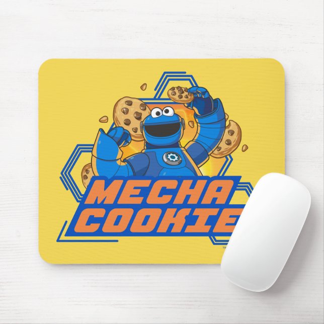Tapis De Souris Rue Sésame | Cookie Monster Mecha Cookie! (Avec souris)