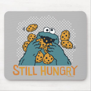 Tapis De Souris Rue Sésame Cookie Monster - Toujours Faim