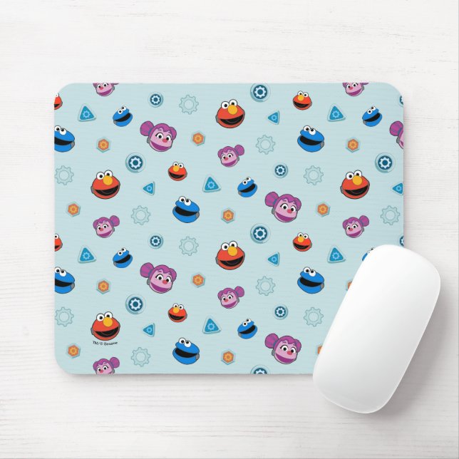 Tapis De Souris Rue Sésame | Méca Builders Face Motif (Avec souris)