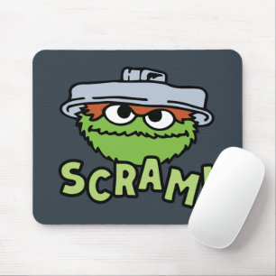 Tapis De Souris Rue Sésame Oscar the Grouch Scram!
