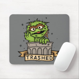 Tapis De Souris Rue Sésame Oscar the Grouch Trashed