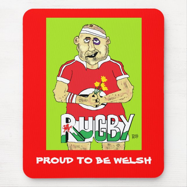 TAPIS DE SOURIS RUGBY MOUSEPAD DE GALLOIS (Devant)