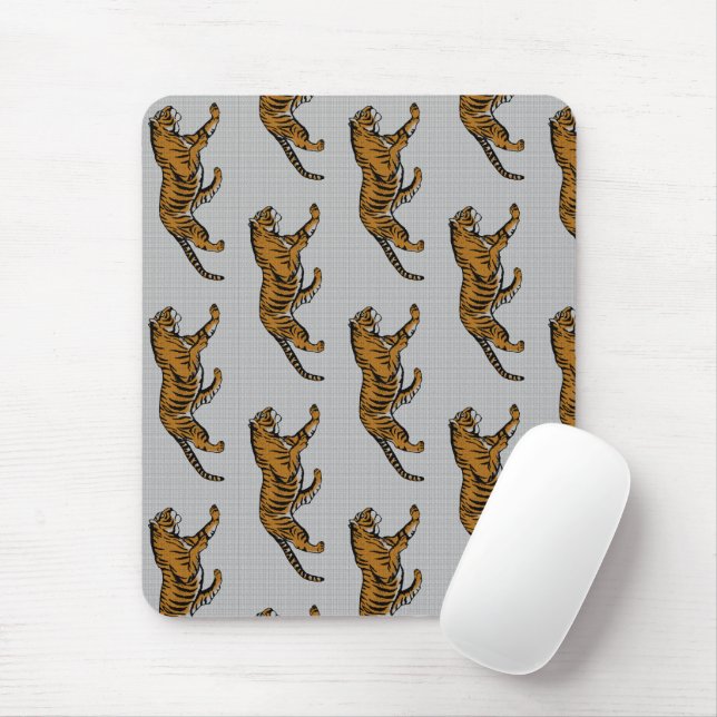 Tapis De Souris Rugir! Je suis un tigre ! - (Avec souris)