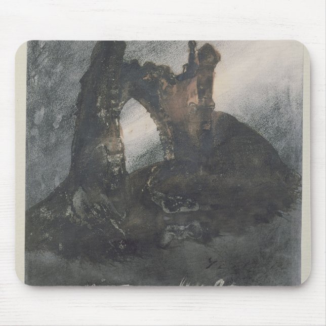 Tapis De Souris Ruines à Groz-Nez, au Jersey, ou à la voûte (Devant)