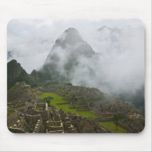 Tapis De Souris Ruines antiques de Machu Picchu avec les Andes