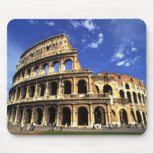 Tapis De Souris Ruines célèbres du Colisée à Rome Italie
