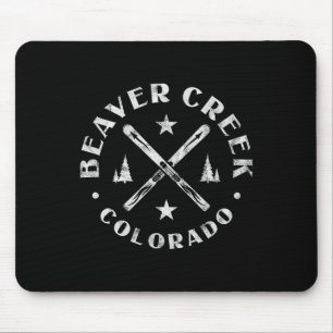 Tapis De Souris Ruisseau de Castor Colorado Montagne de Ski Skieur