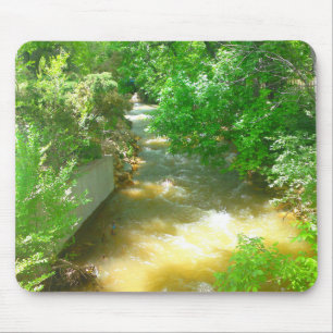 Tapis De Souris Ruisseau sous les arbres Mousepad
