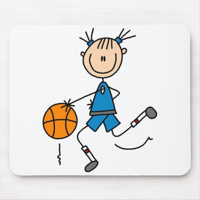 Tapis De Souris Ruissellement du basket-ball Mousepad (Devant)