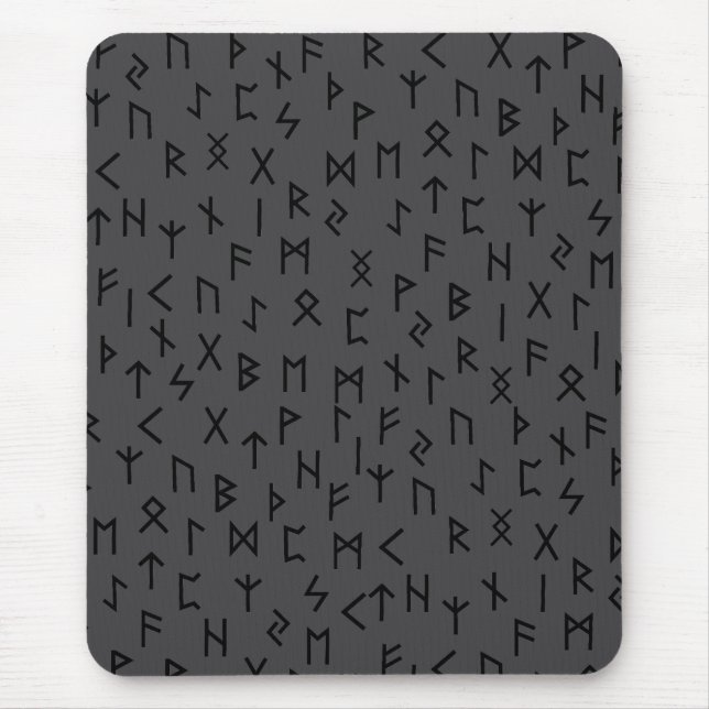 Tapis De Souris Runes Futhark anciens (Devant)