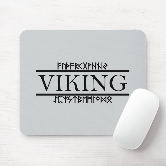 Tapis de Souris Runes Viking (Avec souris)