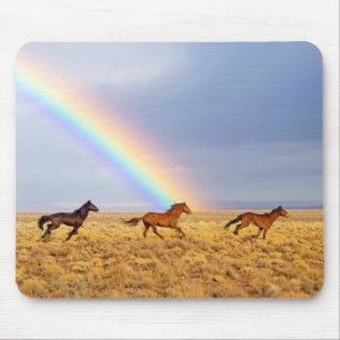 Tapis De Souris Running and Rainbow